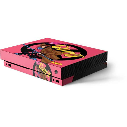 Marvel X-Men Gambit Xbox One X Console Skin