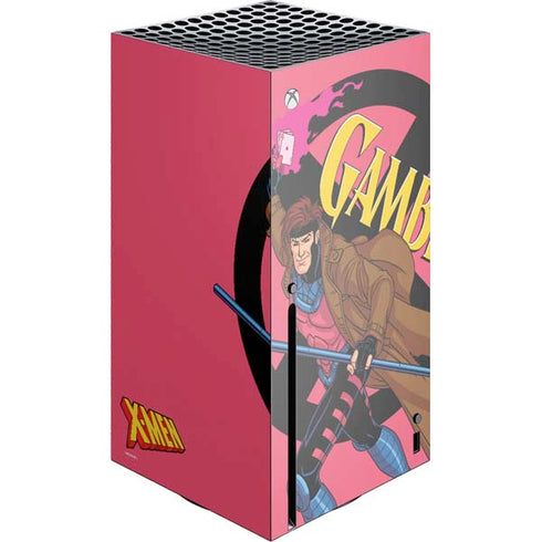 Marvel X-Men Gambit Xbox Series X Console Skin