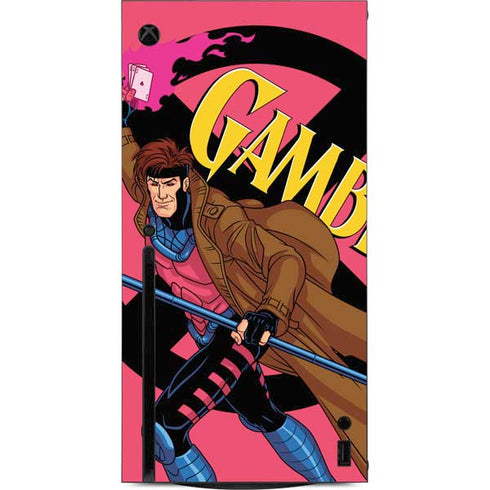 Marvel X-Men Gambit Xbox Series X Console Skin