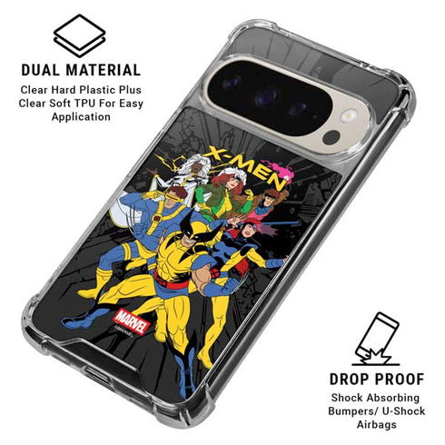 Marvel X-Men Group Google Pixel 9 Pro XL Clear Case