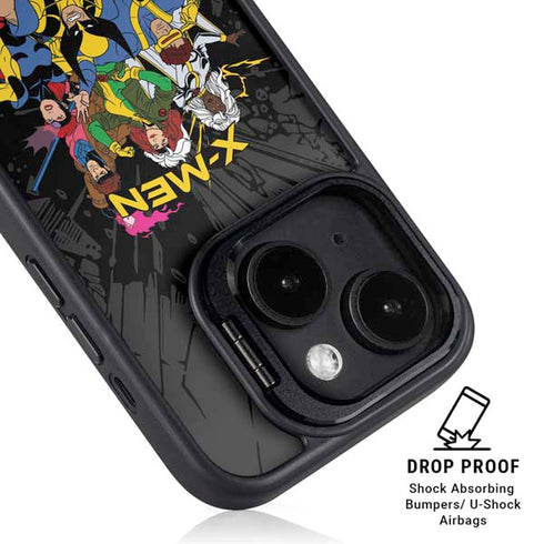 Marvel X-Men Group iPhone 14 Kickstand Case