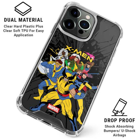 Marvel X-Men Group iPhone 15 Pro Clear Case