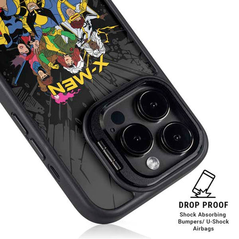 Marvel X-Men Group iPhone 15 Pro Kickstand Case