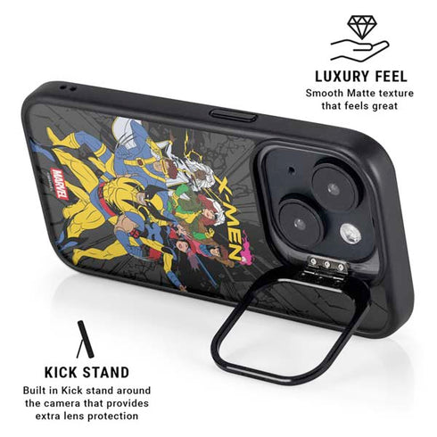 Marvel X-Men Group iPhone 16 Kickstand Case