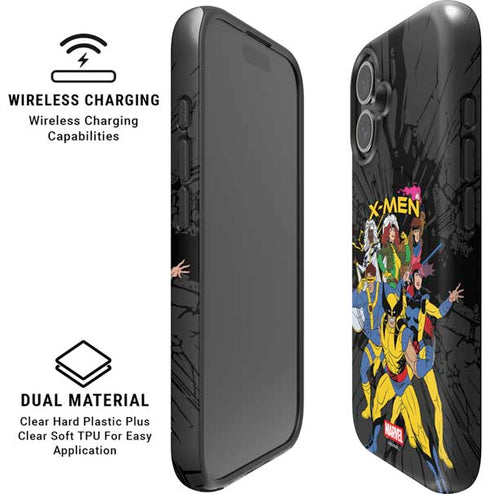 Marvel X-Men Group iPhone 16 Plus Magsafe Impact Case