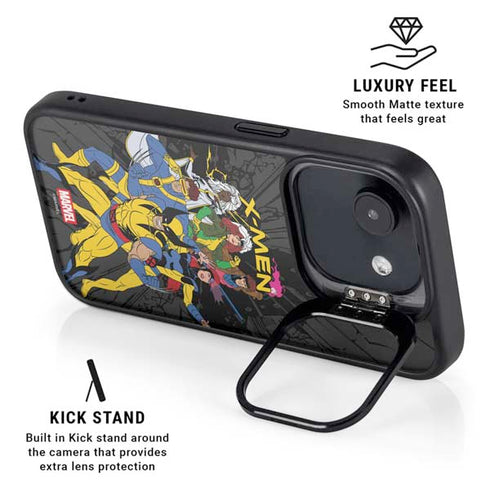 Marvel X-Men Group iPhone 16e Kickstand Case