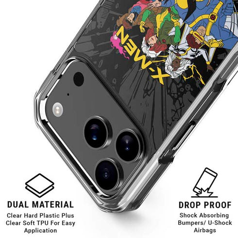 Marvel X-Men Group iPhone 17 Pro Max Clear Case