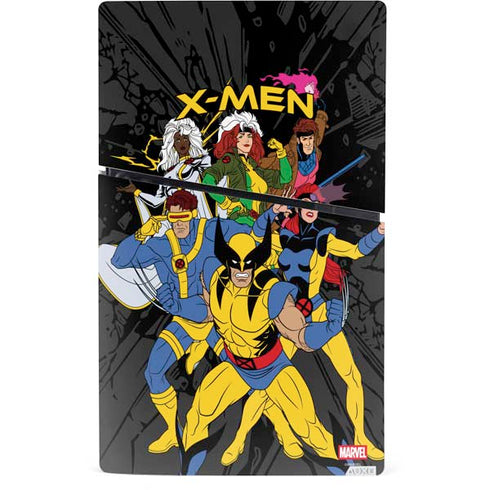 Marvel X-Men Group PS5 Slim Digital Edition Bundle Skin