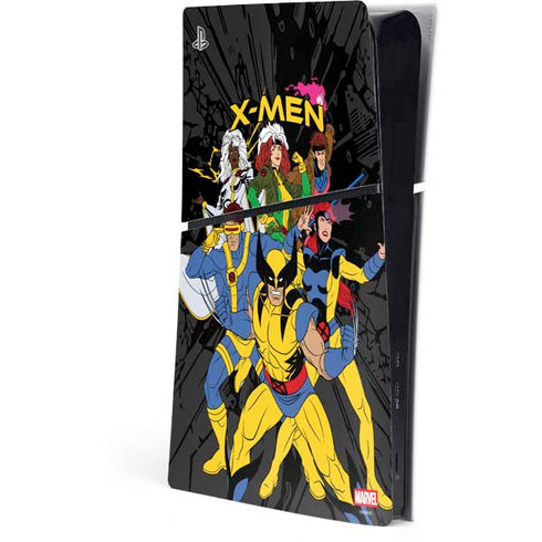 Marvel X-Men Group PS5 Slim Digital Edition Console Skin