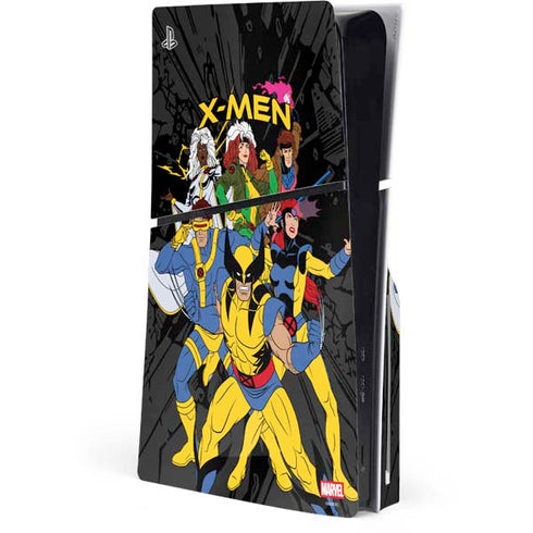 Marvel X-Men Group PS5 Slim Disk Console Skin