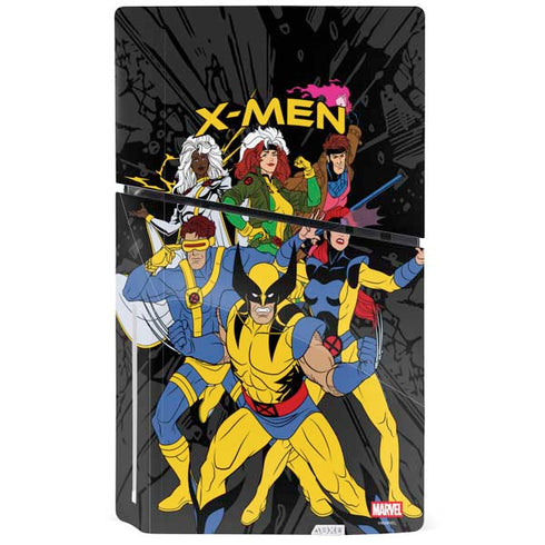 Marvel X-Men Group PS5 Slim Disk Console Skin