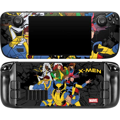 Marvel X-Men Group Steam Deck Handheld Gaming Computer OLED Skin
