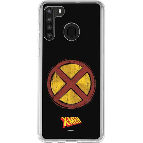 Marvel X-Men Logo Galaxy A21 Clear Case