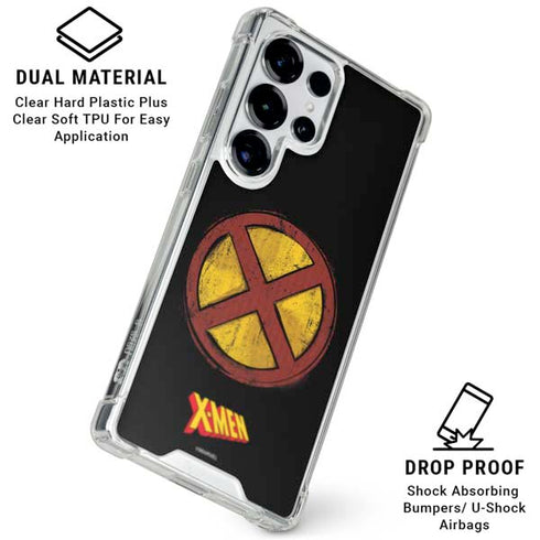 Marvel X-Men Logo Galaxy S25 Ultra Clear Case