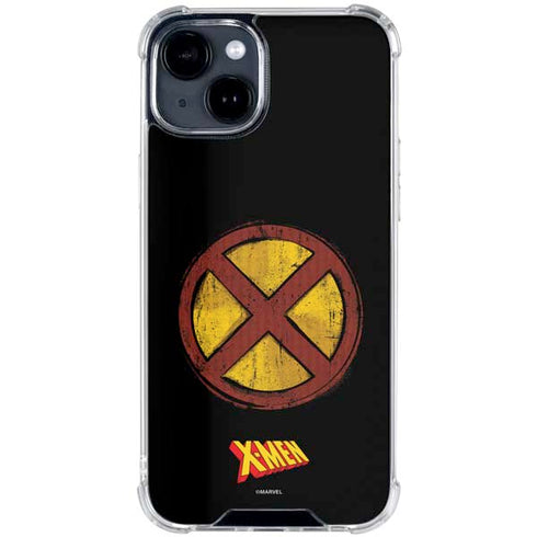 Marvel X-Men Logo iPhone 15 Plus Clear Case