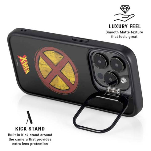 Marvel X-Men Logo iPhone 15 Pro Kickstand Case