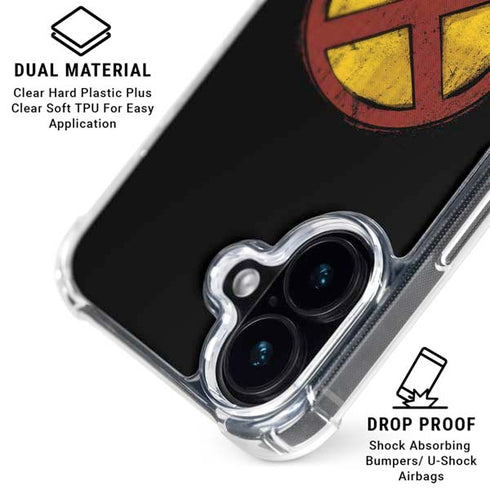 Marvel X-Men Logo iPhone 16 Clear Case