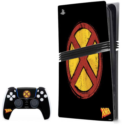 Marvel X-Men Logo PS5 Pro Bundle Skin