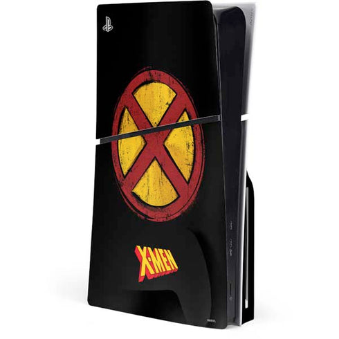 Marvel X-Men Logo PS5 Slim Disk Console Skin