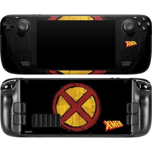 Marvel X-Men Logo Steam Deck Handheld Gaming Computer OLED Skin