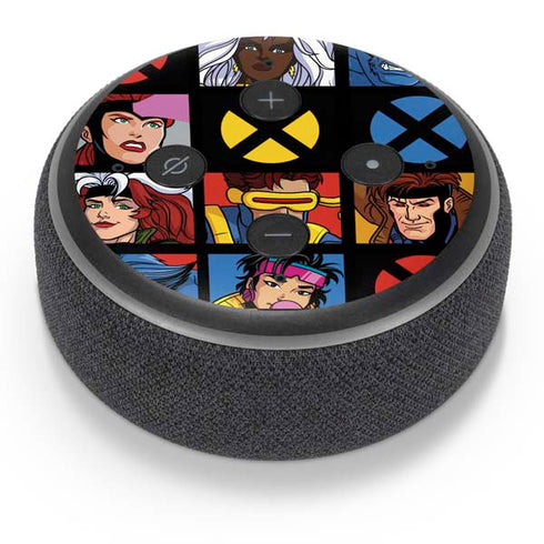 Marvel X-Men Pattern Amazon Echo Dot Skin