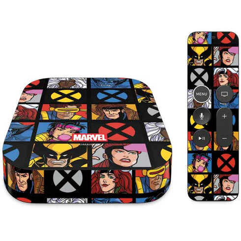 Marvel X-Men Pattern Apple TV Skin