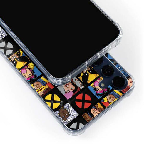 Marvel X-Men Pattern Galaxy A35 5G Clear Case