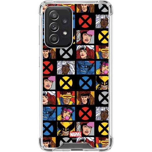 Marvel X-Men Pattern Galaxy A52 5G Clear Case