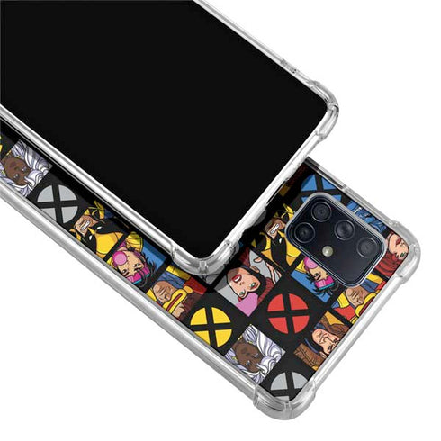 Marvel X-Men Pattern Galaxy A71 5G Clear Case