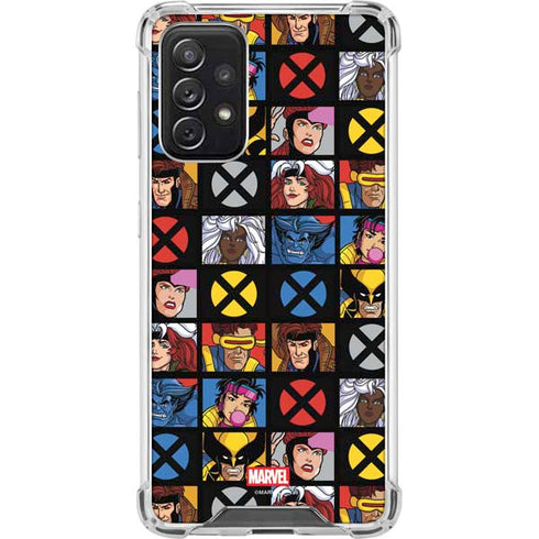 Marvel X-Men Pattern Galaxy A72 5G Clear Case