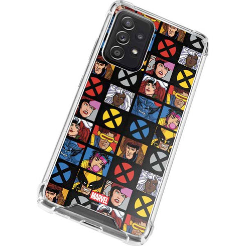 Marvel X-Men Pattern Galaxy A72 5G Clear Case