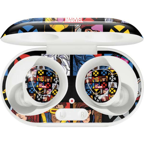 Marvel X-Men Pattern Galaxy Buds Plus Skin