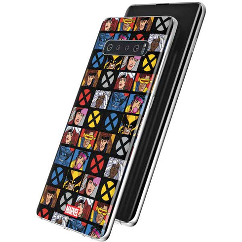Marvel X-Men Pattern Galaxy S10 Plus Skin