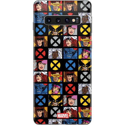 Marvel X-Men Pattern Galaxy S10 Skin
