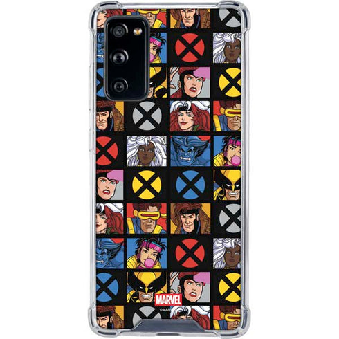 Marvel X-Men Pattern Galaxy S20 FE Clear Case