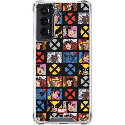 Marvel X-Men Pattern Galaxy S21 5G Clear Case