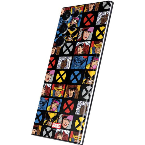 Marvel X-Men Pattern Galaxy S22 Ultra Skin
