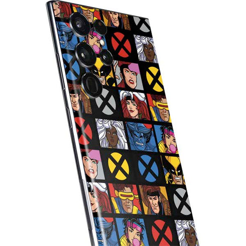 Marvel X-Men Pattern Galaxy S22 Ultra Skin