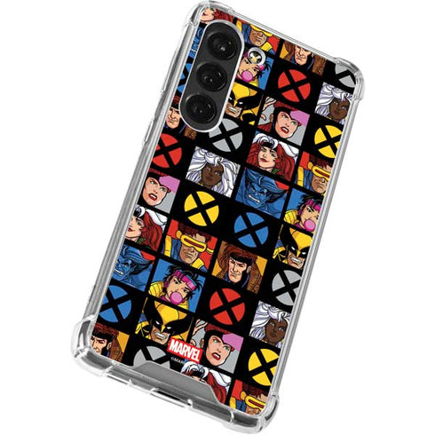 Marvel X-Men Pattern Galaxy S23 Clear Case