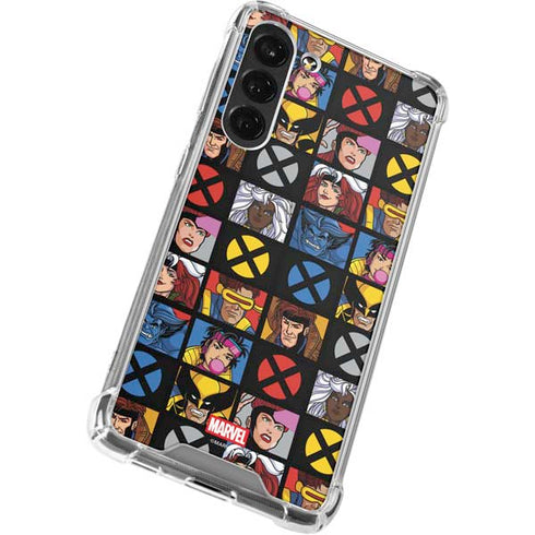 Marvel X-Men Pattern Galaxy S23 Plus Clear Case