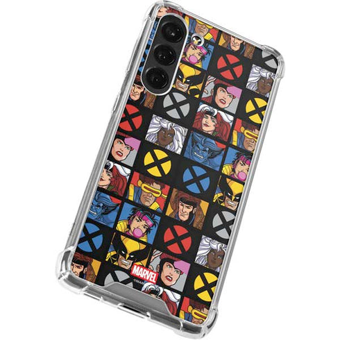 Marvel X-Men Pattern Galaxy S24 FE Clear Case