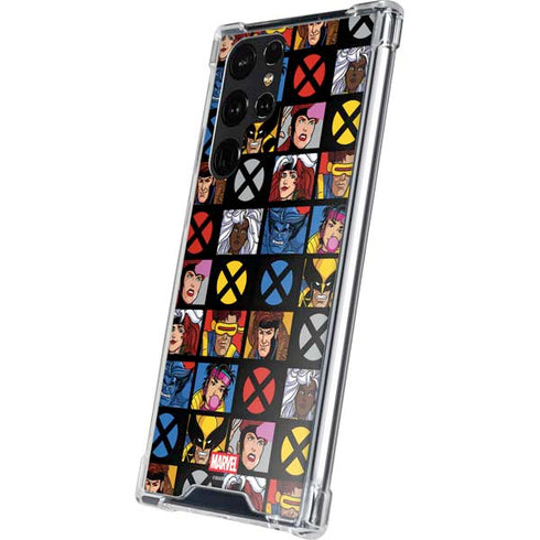 Marvel X-Men Pattern Galaxy S24 Ultra Clear Case