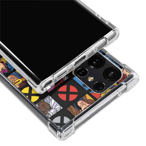 Marvel X-Men Pattern Galaxy S24 Ultra Clear Case