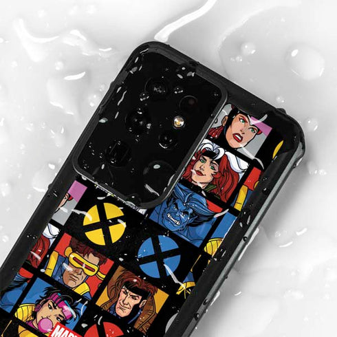 Marvel X-Men Pattern Galaxy S24 Ultra Waterproof Case