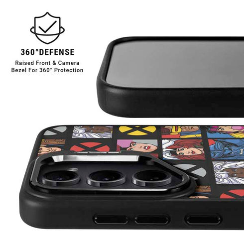 Marvel X-Men Pattern Galaxy S25 Kickstand Case