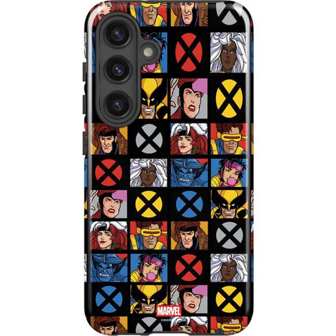 Marvel X-Men Pattern Galaxy S25 Plus Impact Case