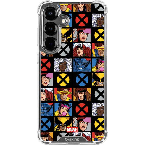 Marvel X-Men Pattern Galaxy S26 Plus Clear Case