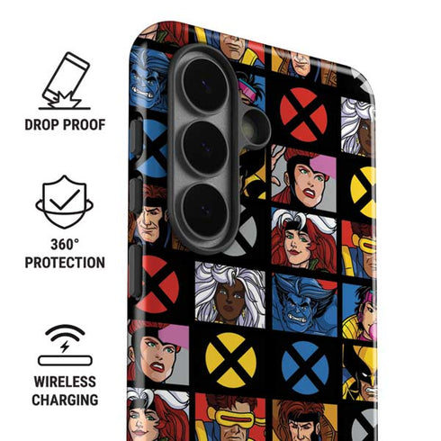 Marvel X-Men Pattern Galaxy S26 Plus Impact Case