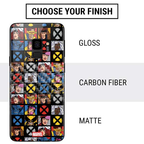 Marvel X-Men Pattern Galaxy S9 Skin