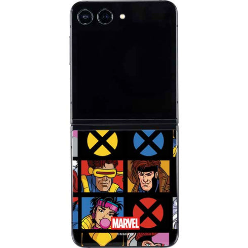 Marvel X-Men Pattern Galaxy Z Flip5 5G Skin